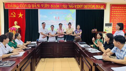 Trung tâm Y tế Tam Đường tổ chức lễ phát động và ký cam kết vệ sinh tay năm 2025
