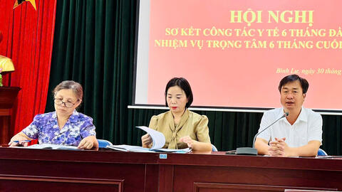 (TTYT Tam Đường) Sơ kết thực hiện nhiệm vụ 6 tháng đầu năm; nhiệm vụ, giải pháp 6 tháng cuối năm 2025.